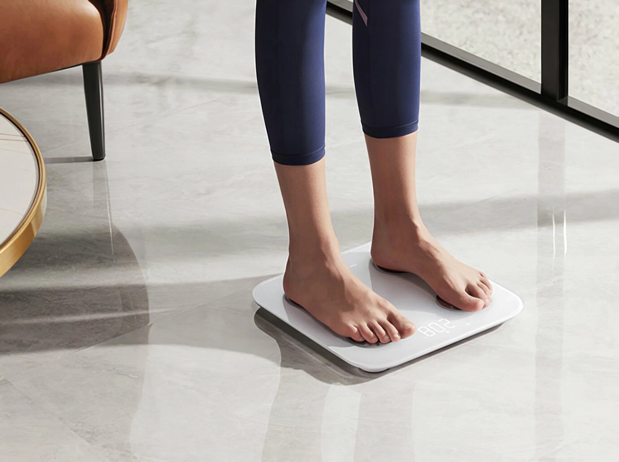 Электронные весы HUAWEI Scale 3 с подключением к Bluetooth, голубой — фото 1
