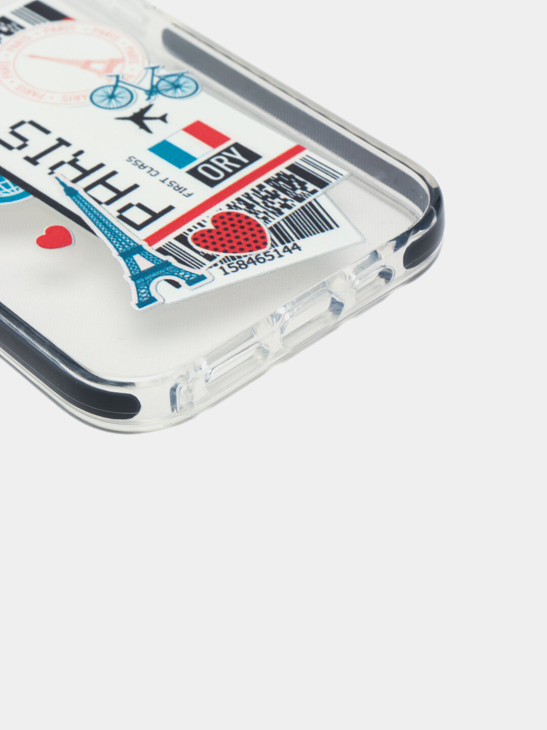 Чехол для iPhone 13 Pro Max, силиконовый, с усиленными краями, с принтом Париж — фото 1