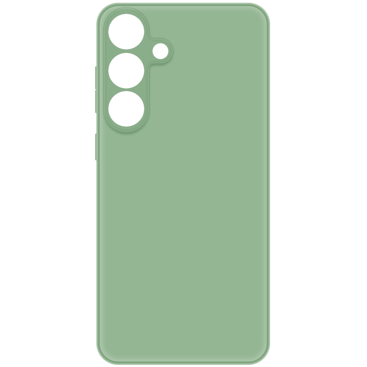 Чехол-накладка Krutoff Silicone Case для Samsung Galaxy S25+ зелёный