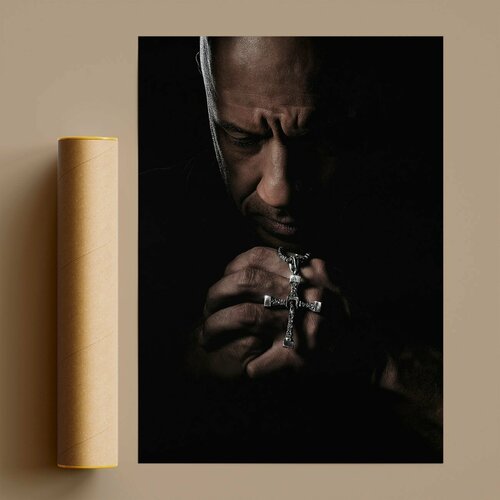 Изображение товара Постер Форсаж, Доминик Торетто 60х80 см без рамы/ Fast and Furious постер к фильму для интерьера, в подарок