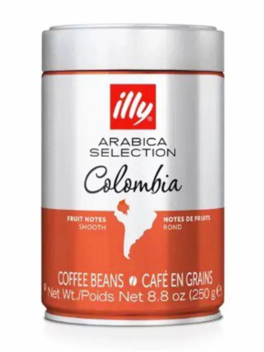 Illy Colombia Arabica Selection кофе в зернах жб 250 г