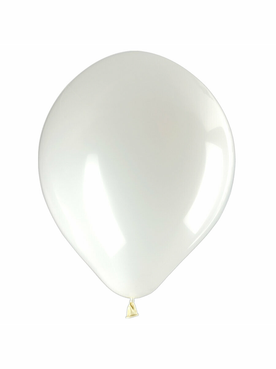 Шары воздушные Золотая Сказка, 10", 25 см, комплект 50 штук, белые, пакет