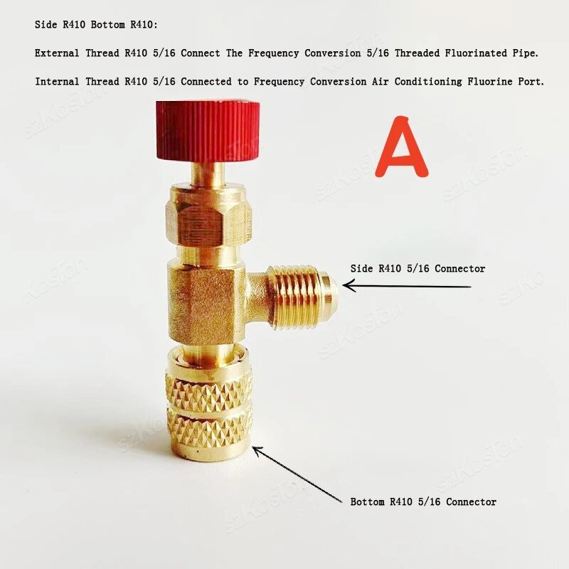 Медный адаптер для хладагента ouliluye Air conditioning valve