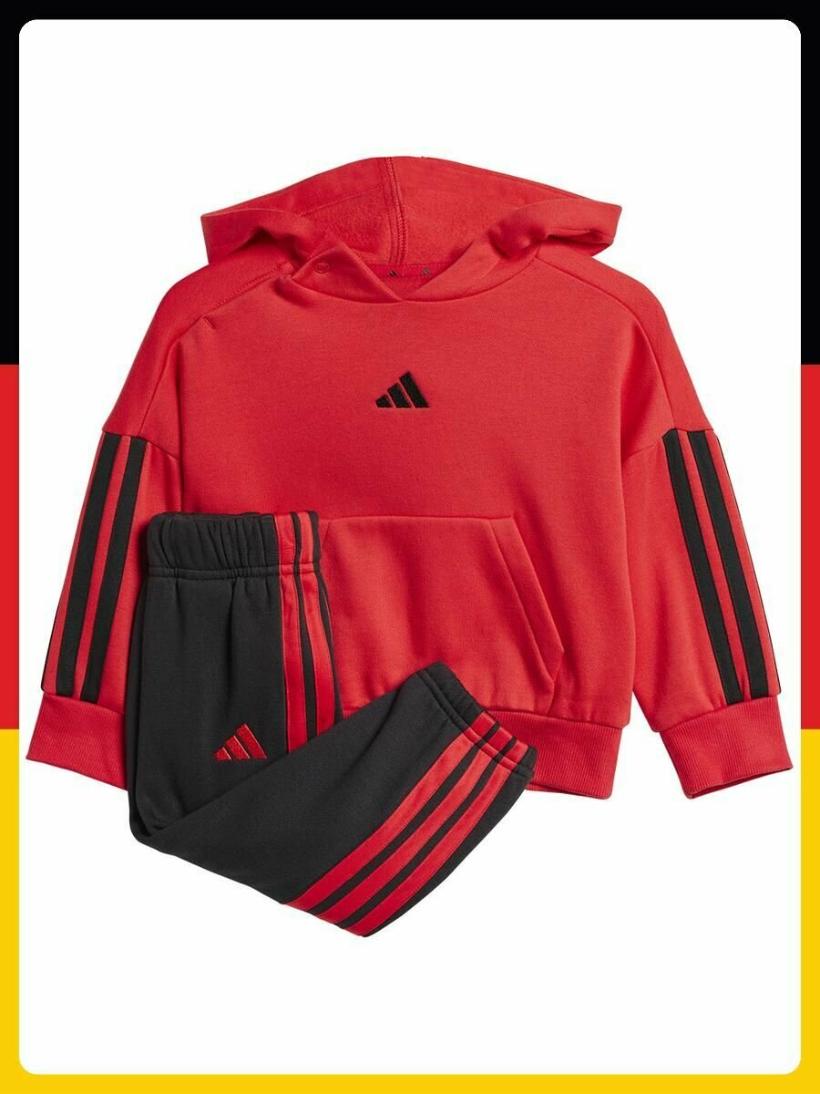 Костюм спортивный adidas, размер -9-12 Monate, красный