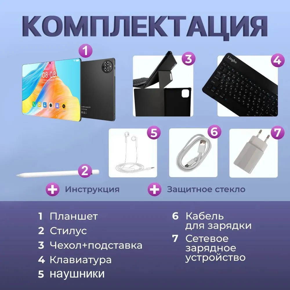 Игровой планшет MatePad Pro с клавиатурой для рисования 11.6 дюйма, планшет с сим, 16GB+1024GB, Android 13, 5G — фото 1