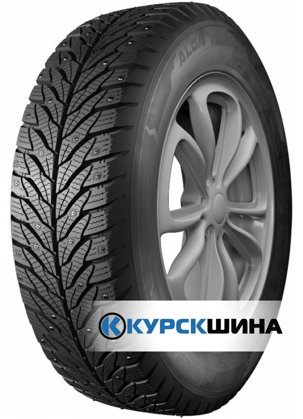Зимняя шипованная шина Кама ALGA (НК-531) 185/60 R14 82T для легкового автомобиля