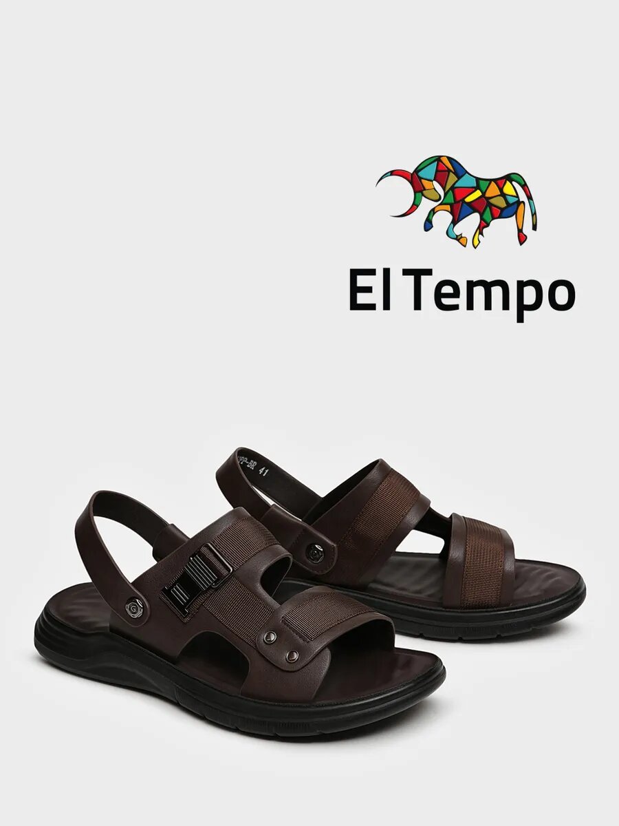 Сандалии El Tempo, размер 43, коричневый