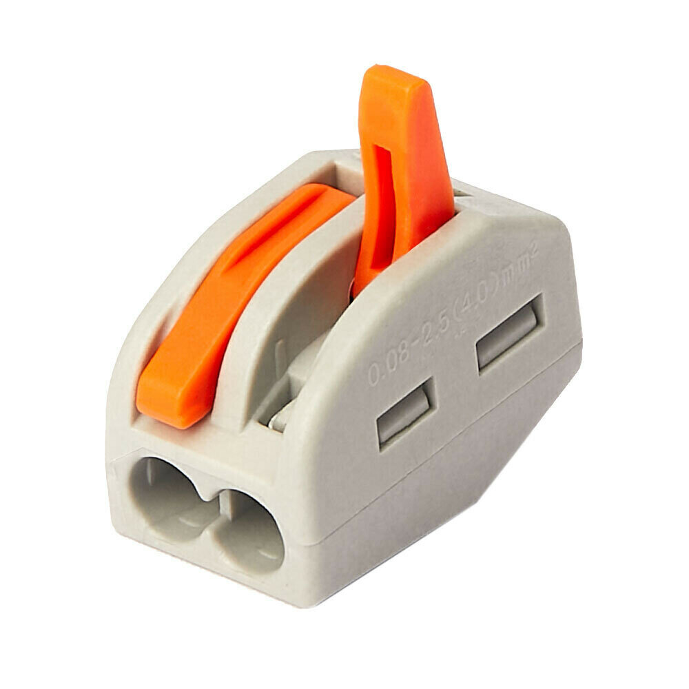 Клемма на 2 провода КМ 222 412 0 08  2 5 4 кв  мм с рычажками без пасты  5 шт    ЦБ 00021627 