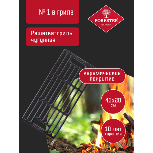 Решетка-гриль Forester чугунная 43х20 см