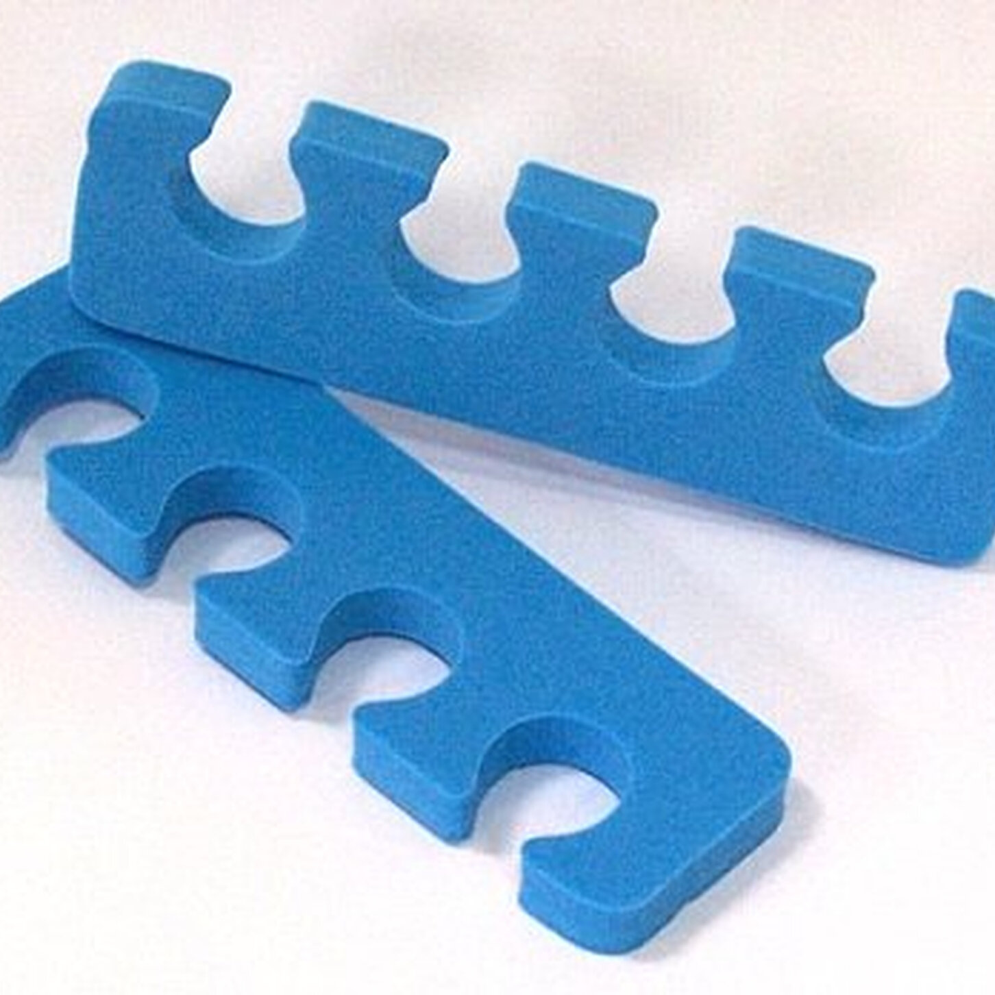 Разделитель для педикюра Bielita, многоразовый, синий, 2 шт.