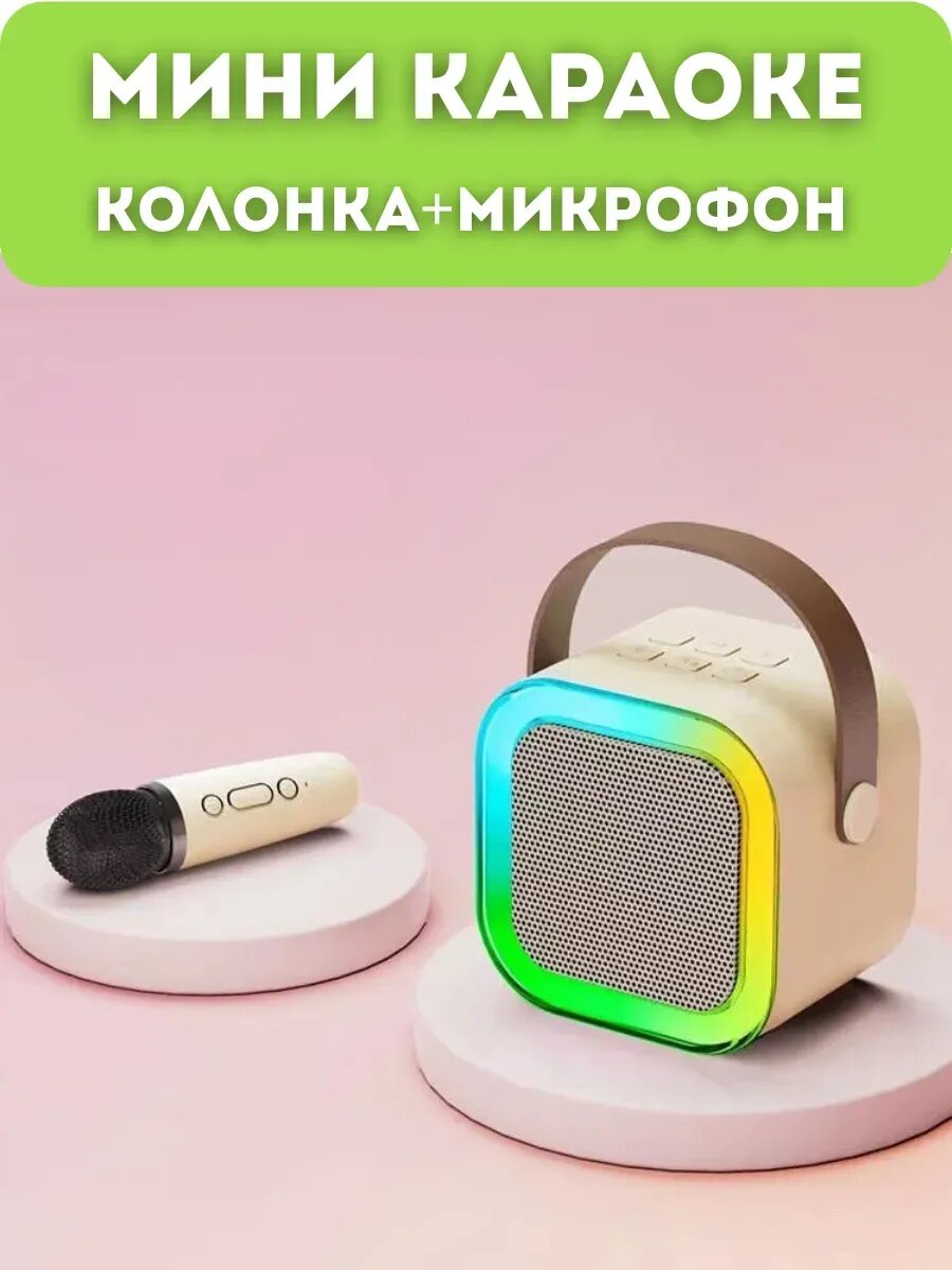 Портативная Bluetooth-колонка караоке с микрофоном