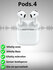 Беспроводные наушники Apple AirPods 4, активное шумоподавление, персонализирован...