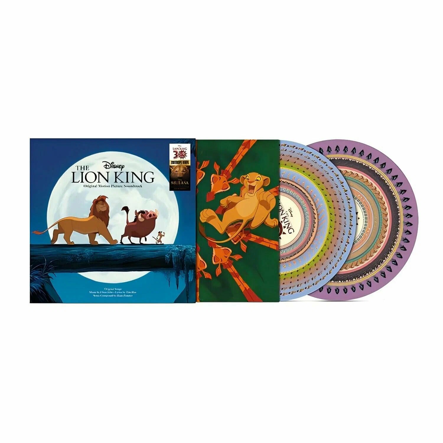Король Лев OST (Zoetrope 30th Anniversary USA Limited Soundtrack) Анимированная Виниловая Пластинка, Саундтрек Lion King, Исполнители: Hans Zimmer, Elton John