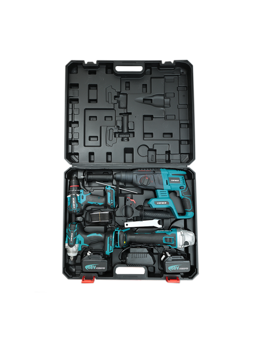 Набор инструментов Voraca ударный режим кейс 2 аккумулятора