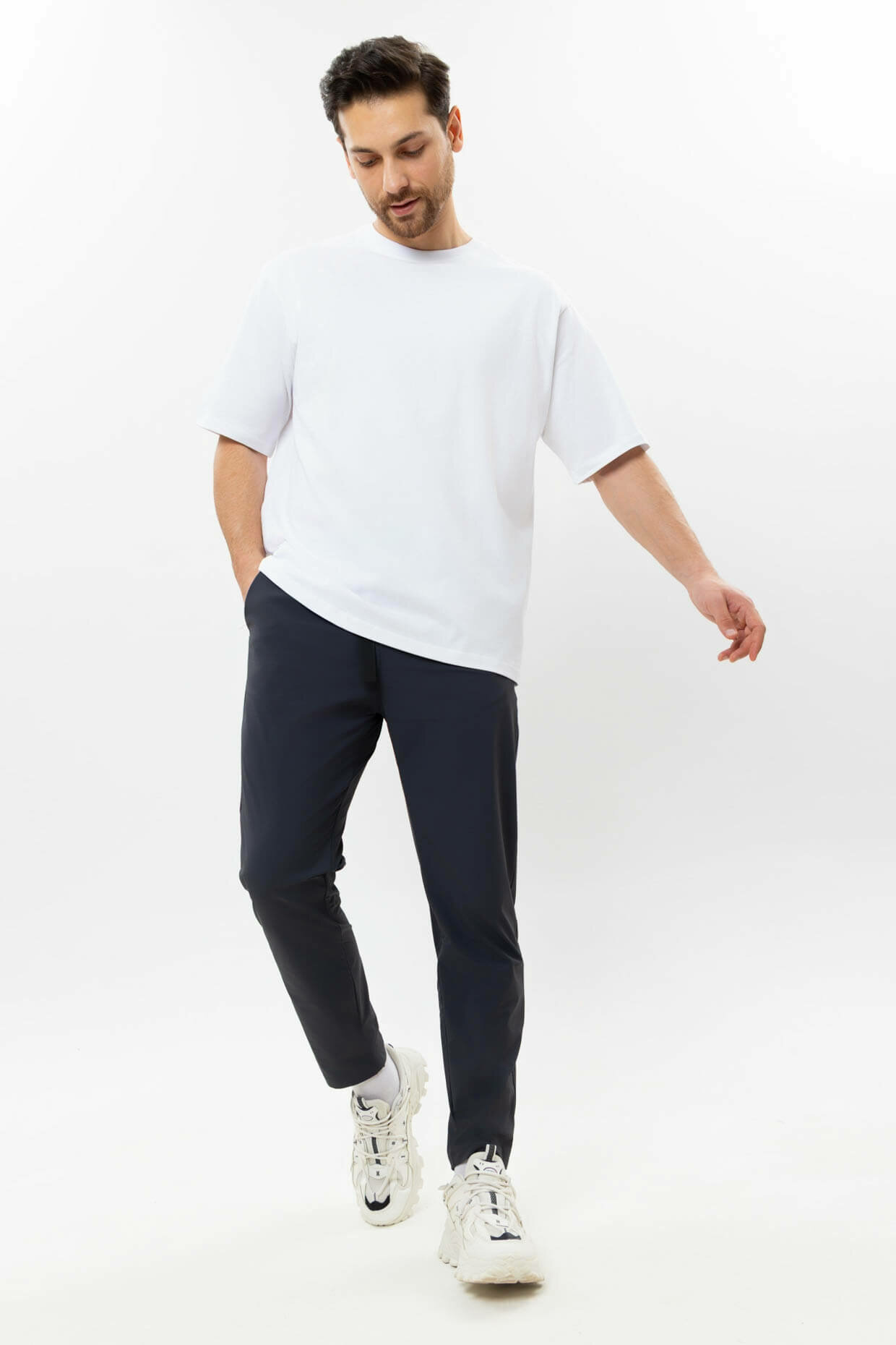 Брюки джоггеры TERRA PRO, размер 32, dark grey