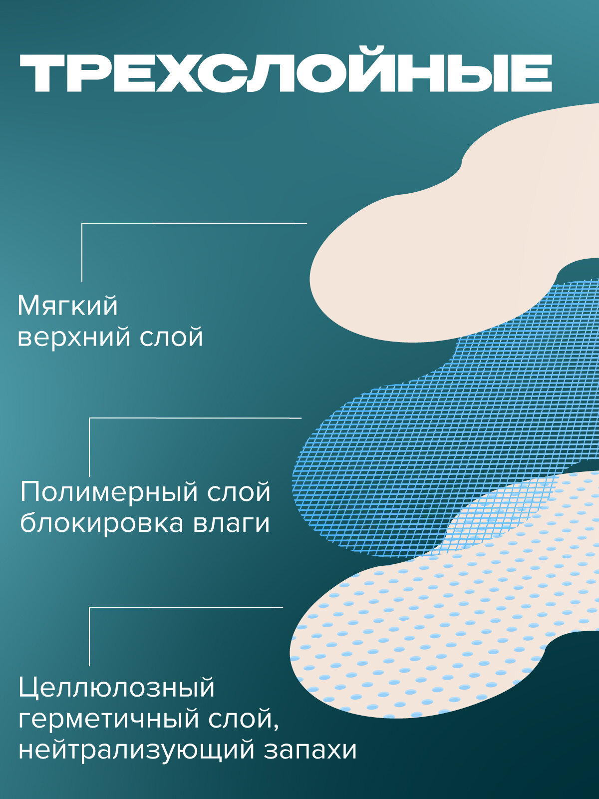 Прокладки От Пота Вкладыши прокладки от пота подмышек для одежды одноразовые, 20 штук (10пар), бежевые