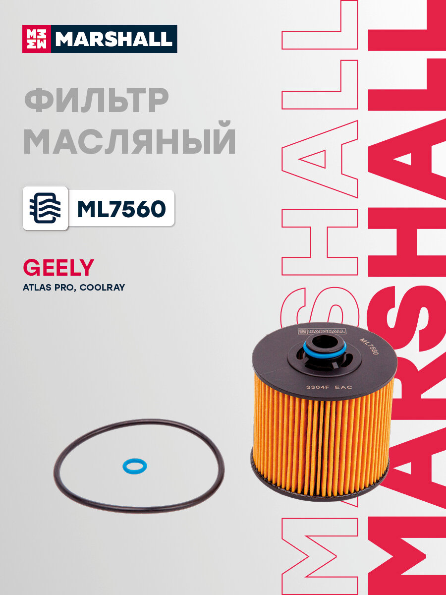 Фильтр масляный Geely: Atlas Pro, Coolray 1056022300; 6608194519; 1056028700; 1056024400; 32257123