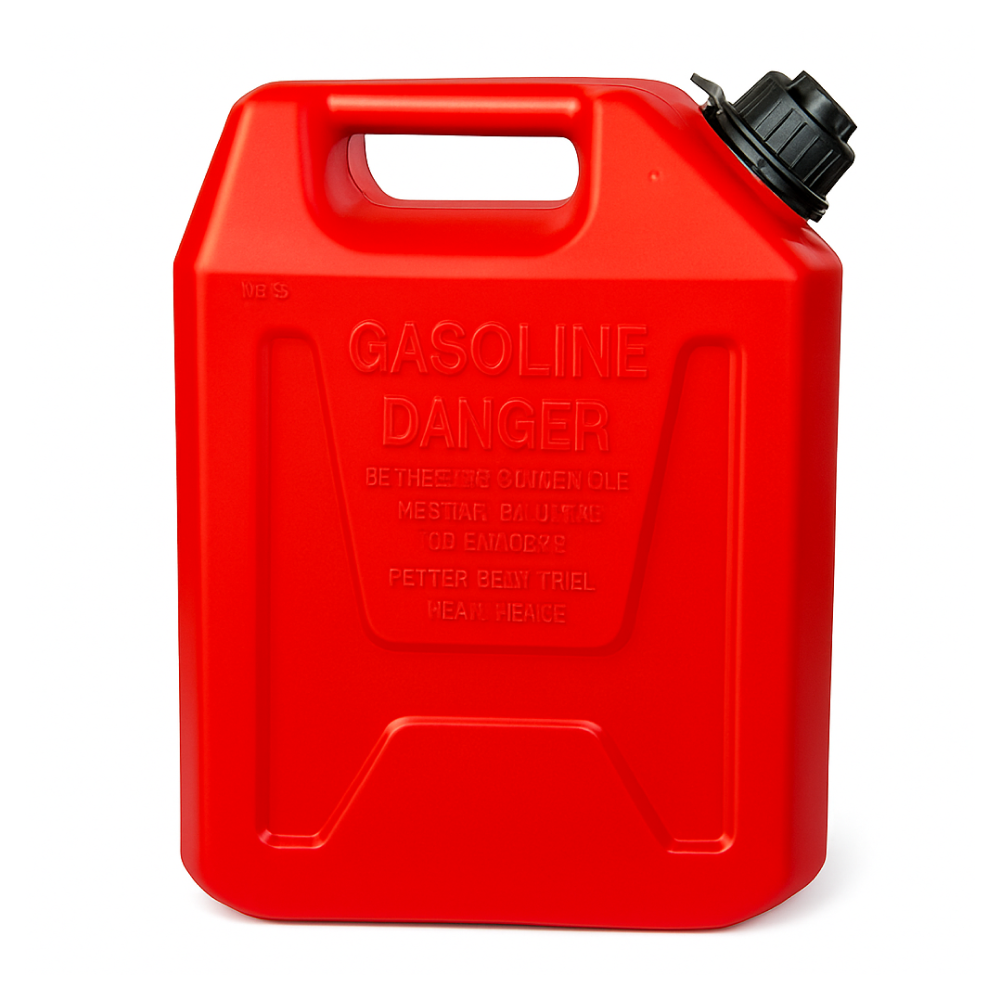 Канистра пластиковая SeaFlo для бензина 10л, красный, 290x160x346 мм — фото 1
