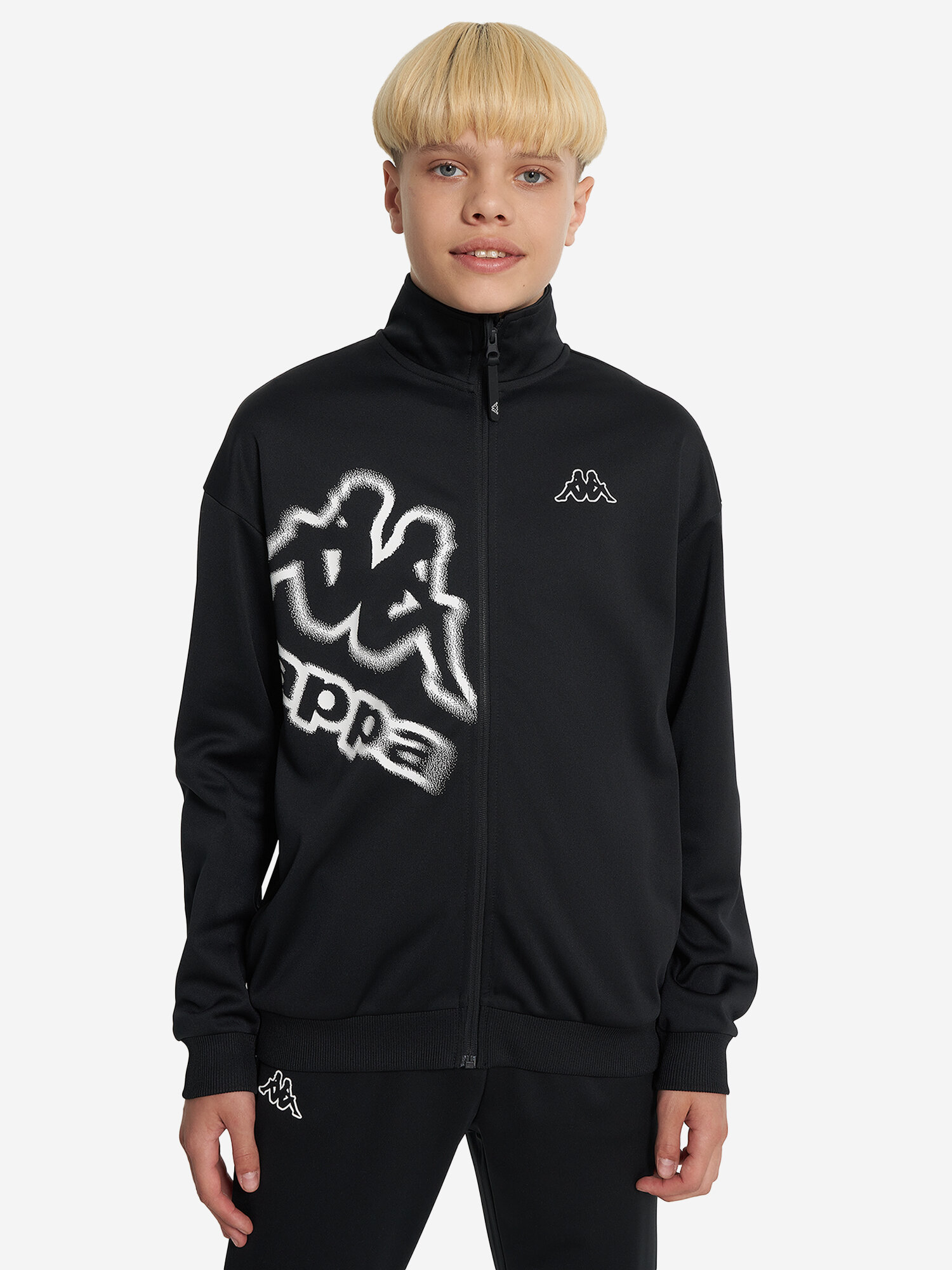 Толстовка Kappa, размер 170-176, черный — фото 1