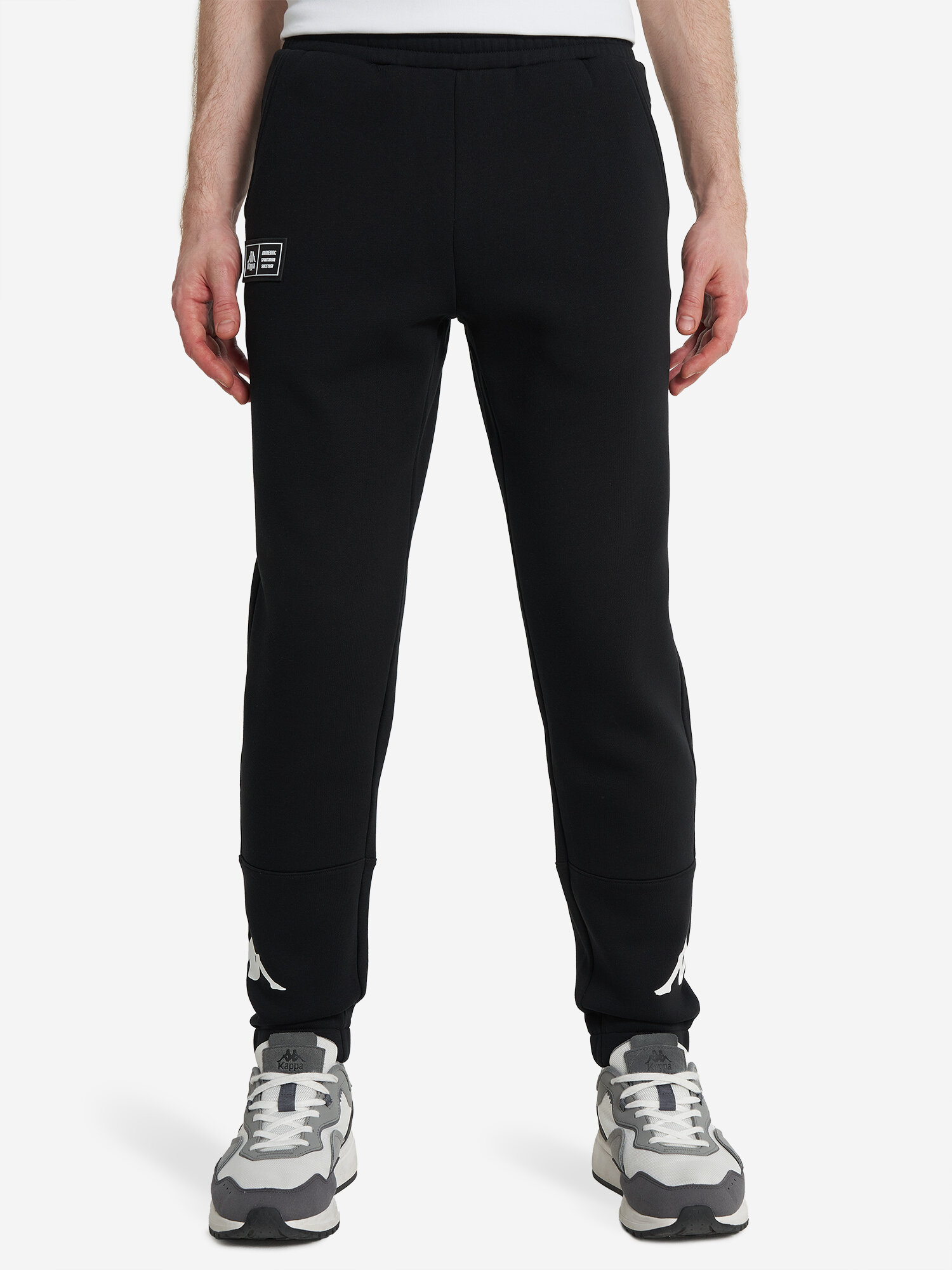 Брюки джоггеры Kappa Authentic Men's Knitted Pants, размер 52, черный — фото 1