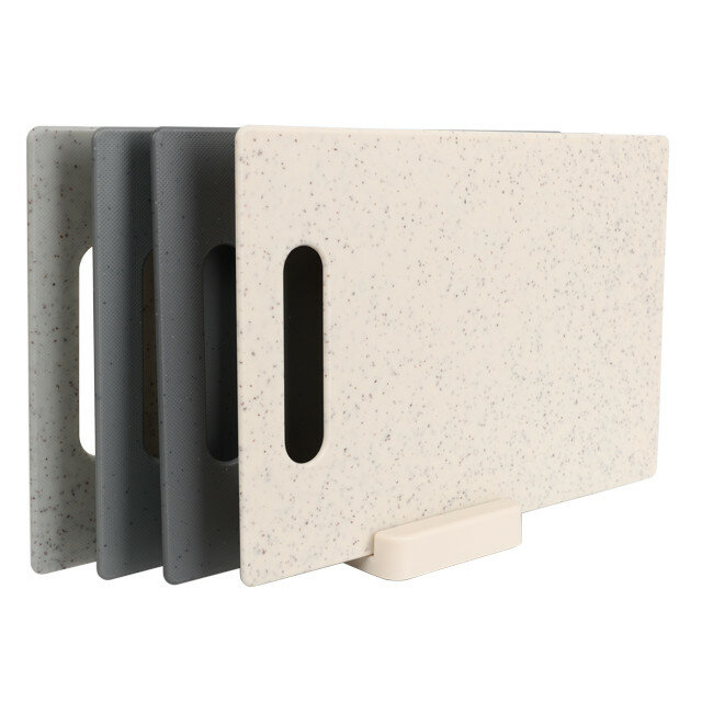 TODELIA набор досок разделительных 4 шт 28x18,3 см на подставке пластик для кухни