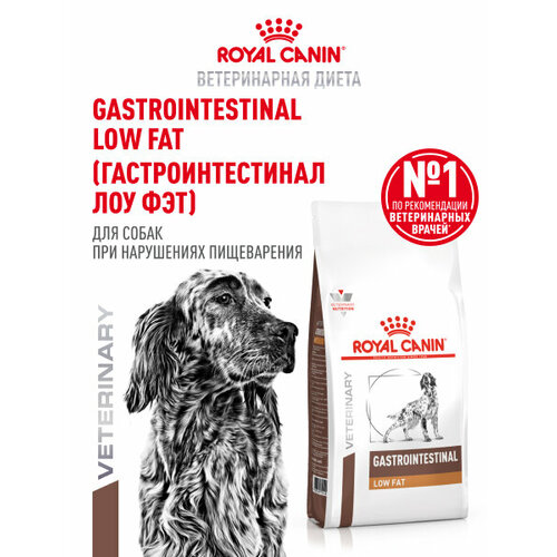 Royal Canin Gastrointestinal Low Fat (Гастроинтестинал Лоу Фэт) Корм сухой диетический для собак при нарушениях пищеварения, 1,5 кг