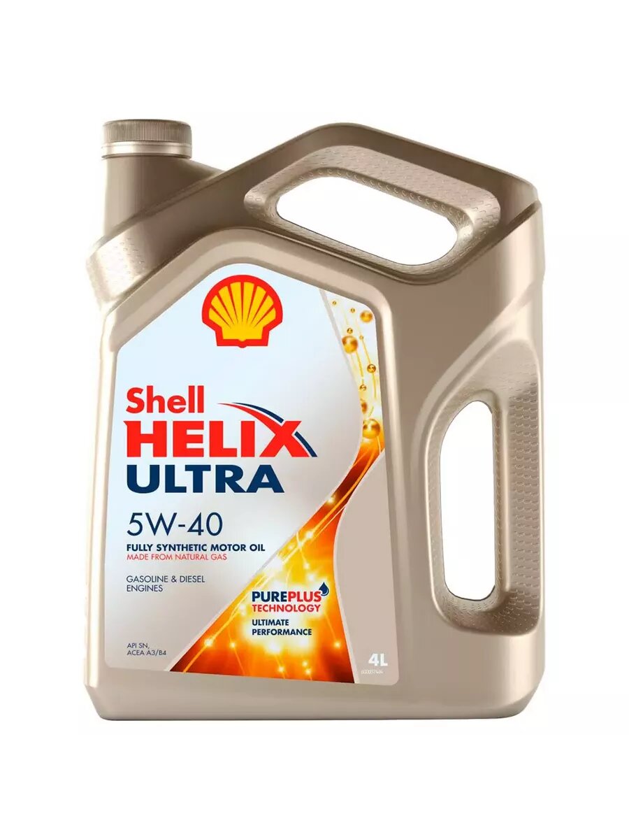 Shell Масло Моторное Shell Helix Ultra Sn+ 5W40 Синтетическое 4 Л 550051593