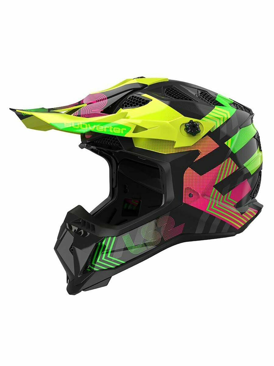 Шлем для мотоцикла кроссовый LS2 MX700 SUBVERTER EVO 2 CHROMATIC Black M