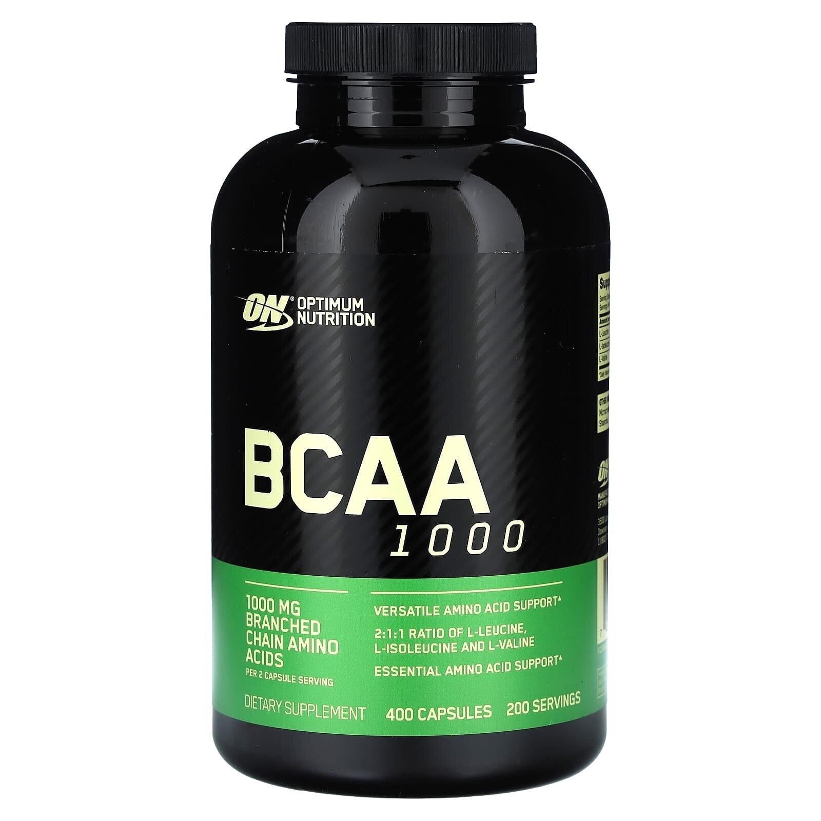 БЦАА Поддержка роста мышц и восстановление BCAA 1000 400 капс. (Optimum Nutrition)