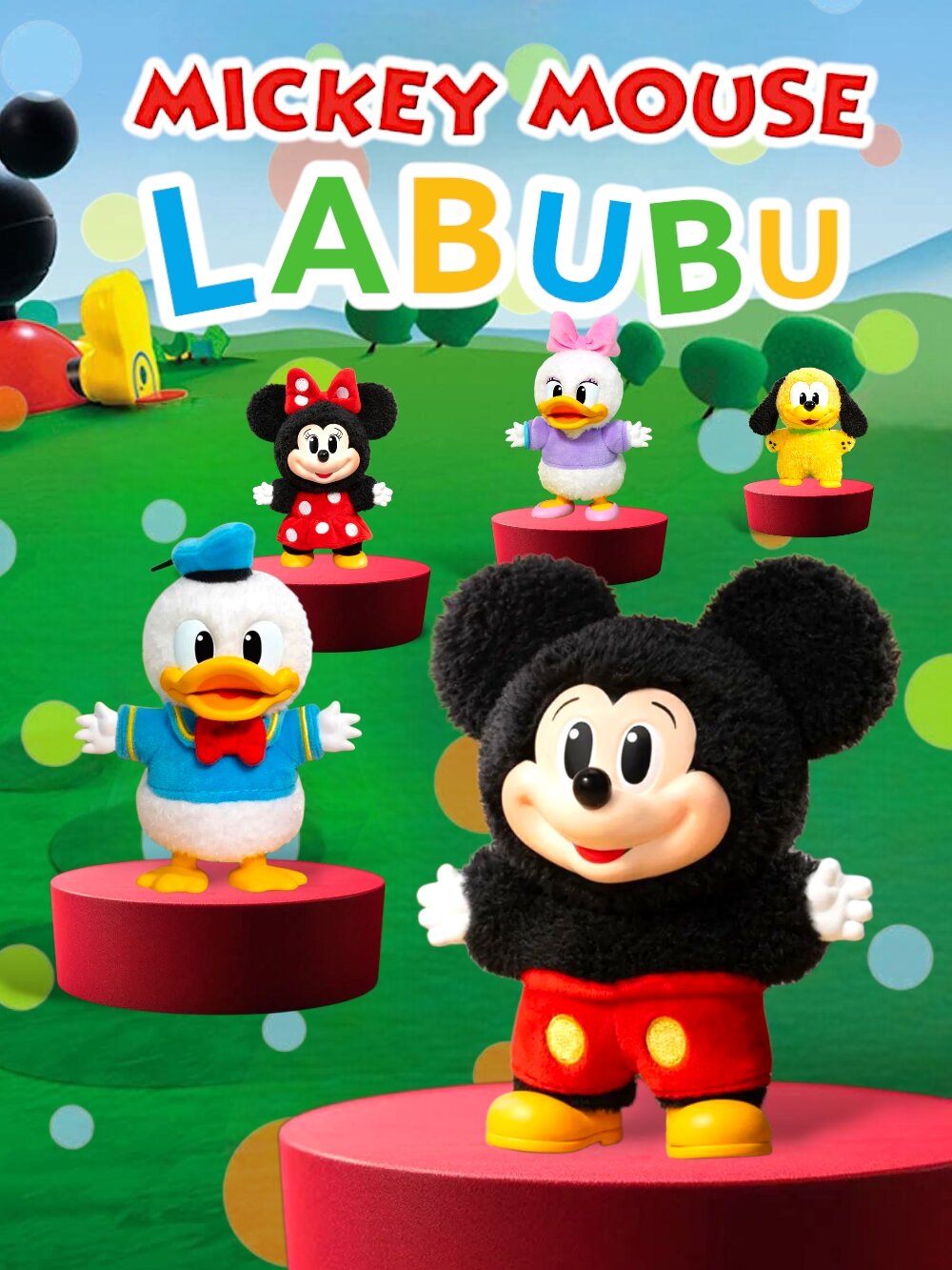 Микии Маус Labubu Лабубу мягкая игрушка