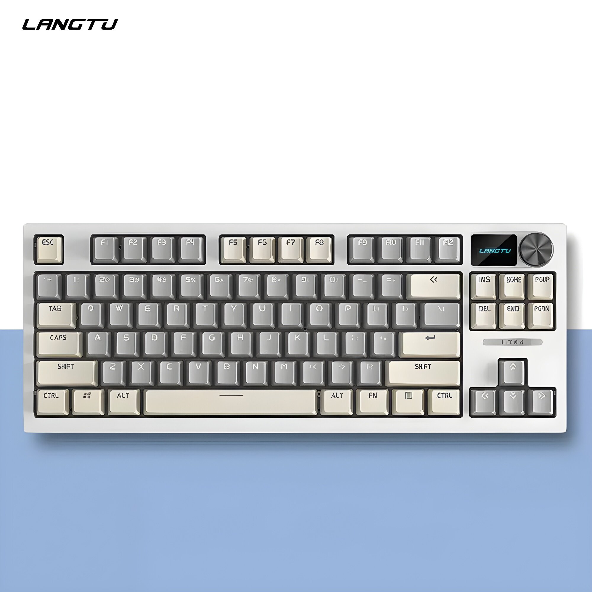 Механическая Клавиатура LANGTU "LT84" | White Switch | с синей подсветкой RGB 16 вариаций | Игровая | Проводная