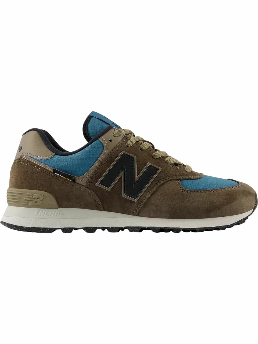 Кроссовки New Balance 574, полнота D, размер 10 US, коричневый