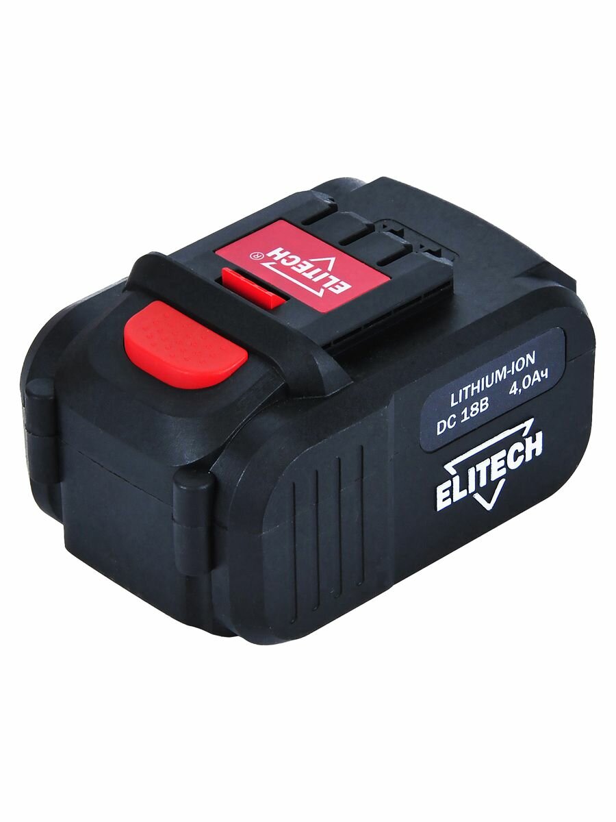 Аккумулятор ELITECH 1820 067700 18V  4Ah  Li ion  быстрая зарядка  упаковка в коробке