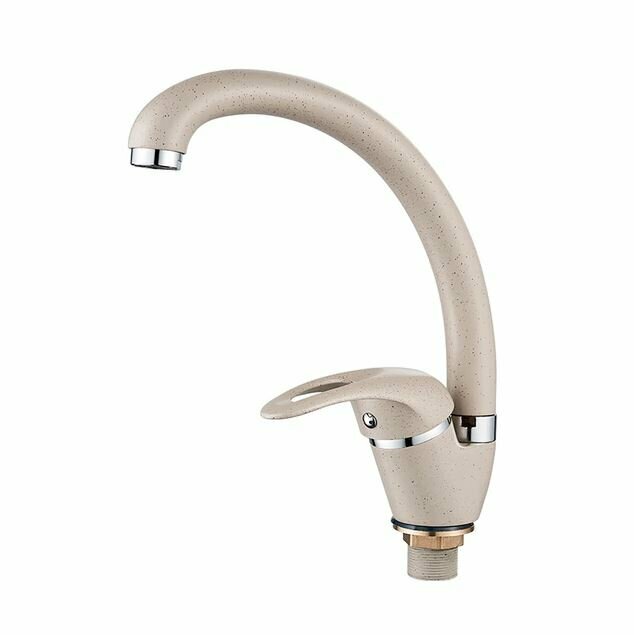 Смеситель для кухни Ledeme с гайкой бежевый L5902M