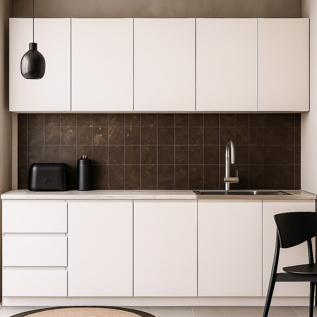 Кухонный прямой модульный гарнитур 2м белый Дельта 2.02 МК