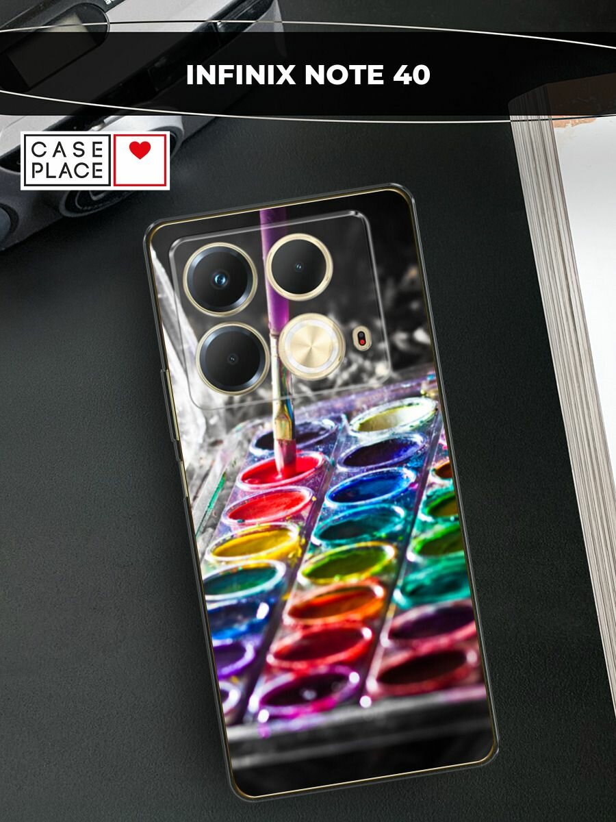 Чехол на Infinix Note 40 / Инфиникс Нот 40 с принтом "Палитра красок"