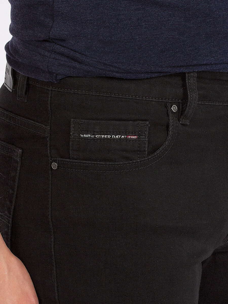 Джинсы классические Super Data, размер 33/34, черный — фото 1