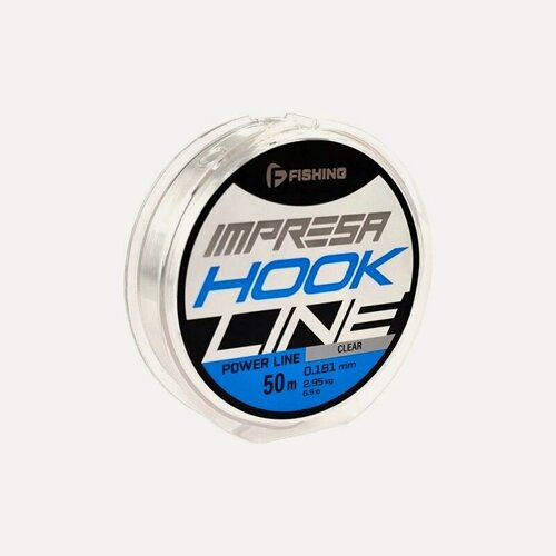 Изображение товара F-FISHING Леска Impresa Hook Line Clear 50м 0,181мм 2,95кг 6,5lb