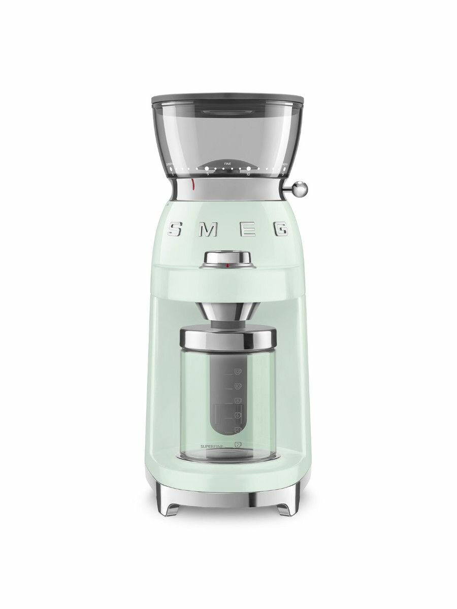 Кофемолка SMEG CGF03PGEU пастельный зелёный