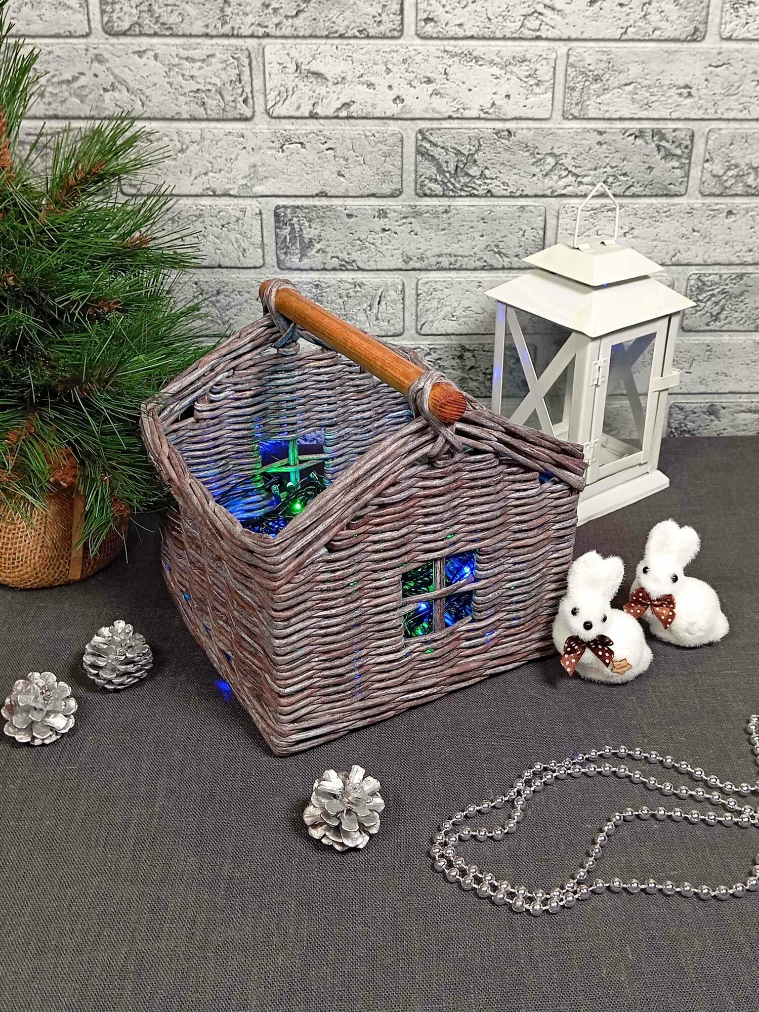 Плетеная корзина 