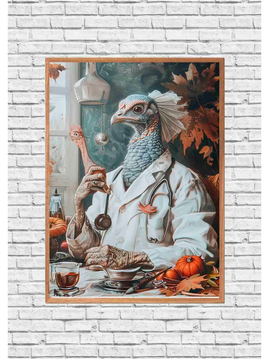Птичий доктор из индейки 0, Плакат 30x42см