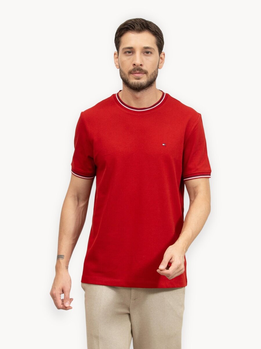 Футболка TOMMY HILFIGER, размер M, красный