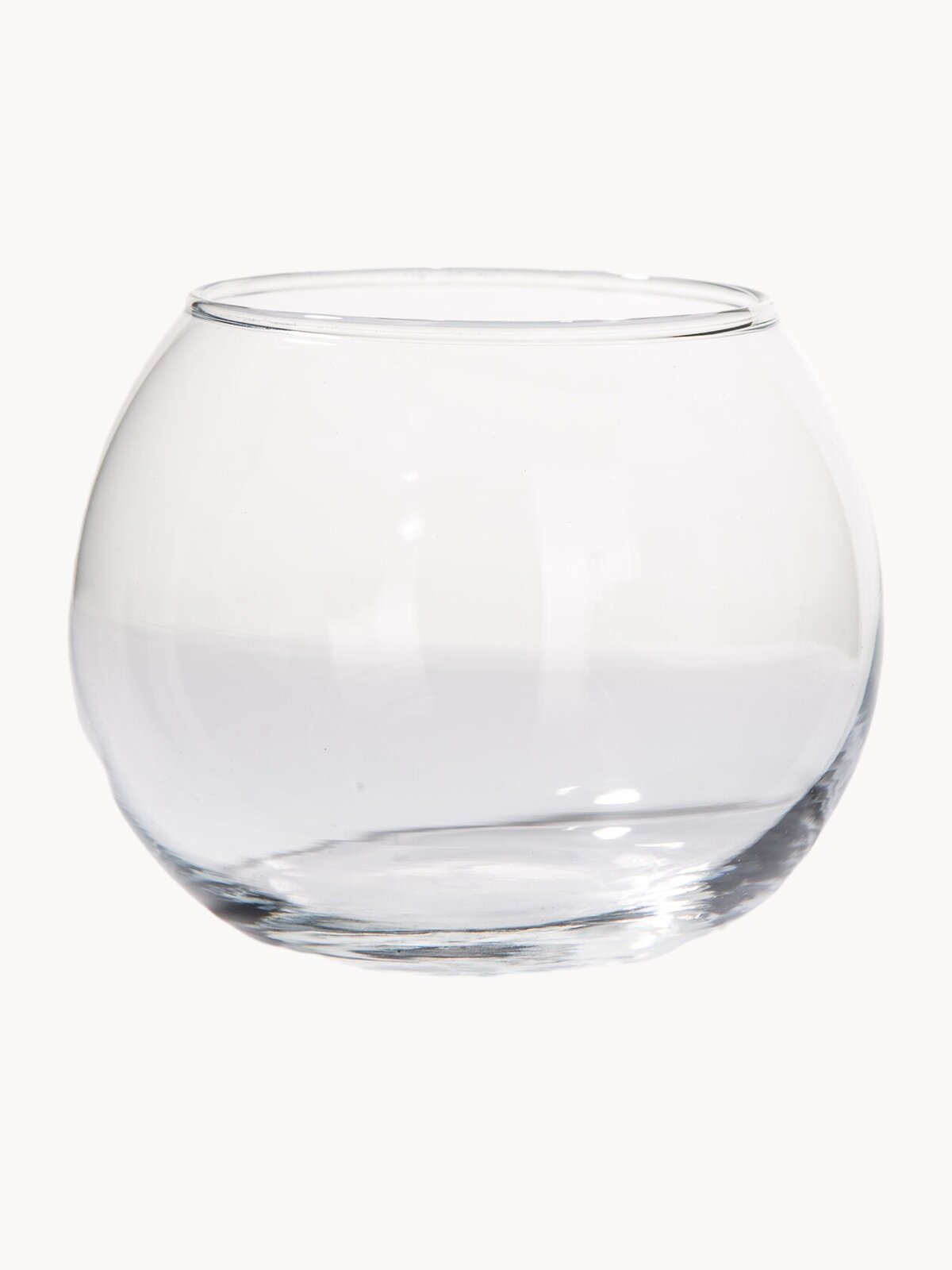 Ваза "Флора" 79 мм 400 мл Pasabahce стеклянная, прозрачная, шар