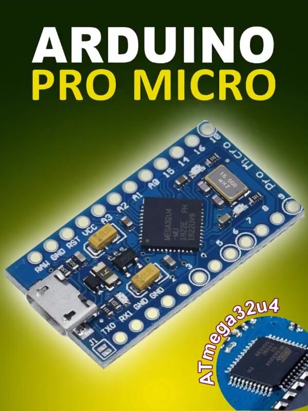 Плата Ampertok Arduino Pro Micro - 1 шт. / ардуино — фото 1