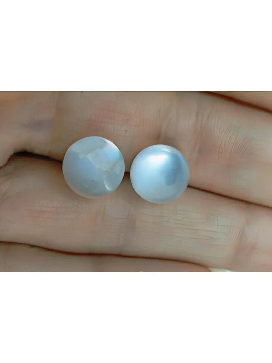 Набор белых пуговиц-шаров, 10 шт. — фото 1