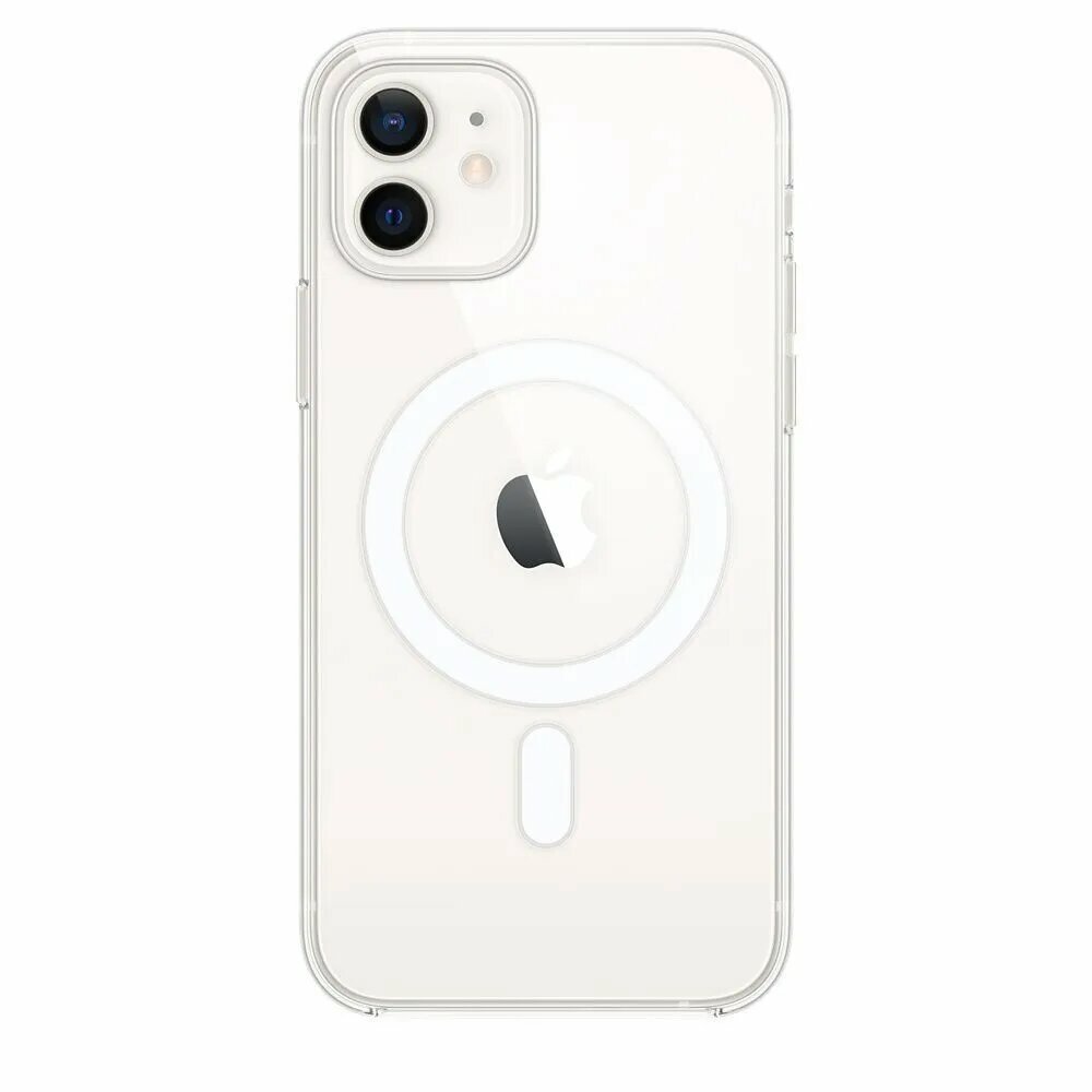 Силиконовый чехол Clear Case MagSafe / Для iPhone 12 / Прозрачный