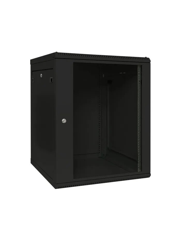 Шкаф настенный EKF TRP-WLL-1566-40B 19", 15U, Черный, IP20