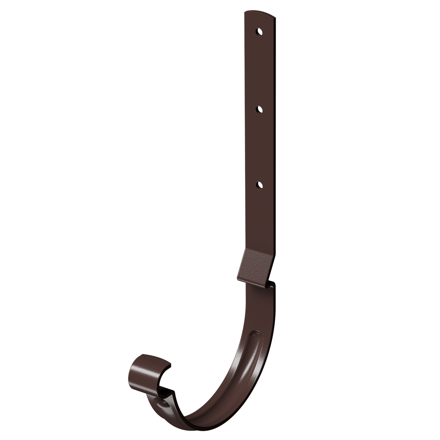 Docke STAL PREMIUM Карнизный крюк длинный D125 (Шоколад 8019) диаметр трубы 90 толщина 0.63