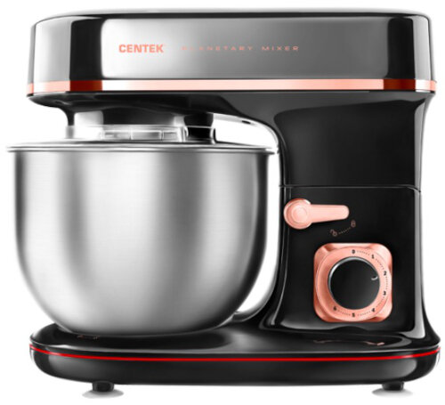 Миксер планетарный с чашей CT-1139 черный/хром