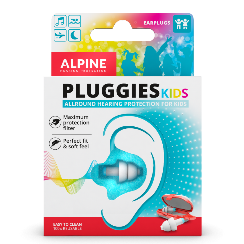 Картинки Беруши Alpine Pluggies Kids, для детей, многоразовые, шумоподавление 25 дБ, Нидерланды